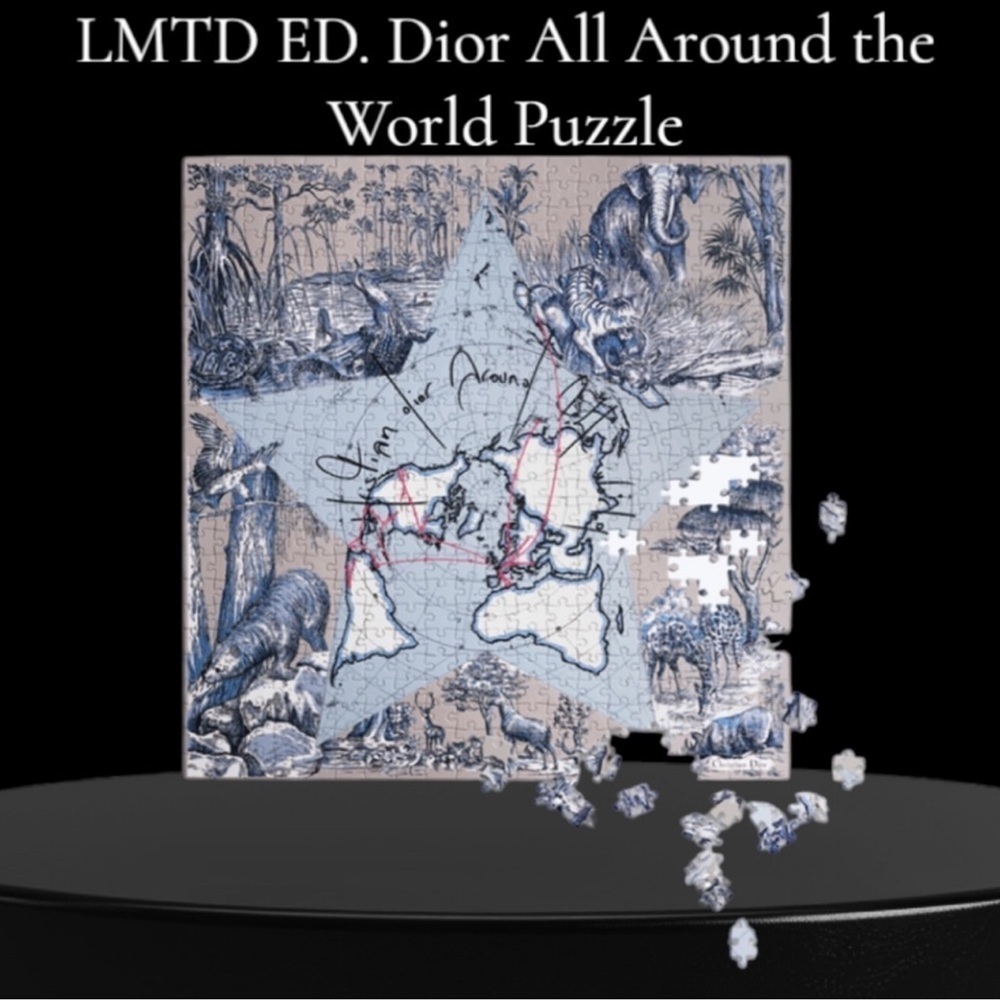 Dior Limited Edition All Around The World Puzzle New With Box! Never Opened.